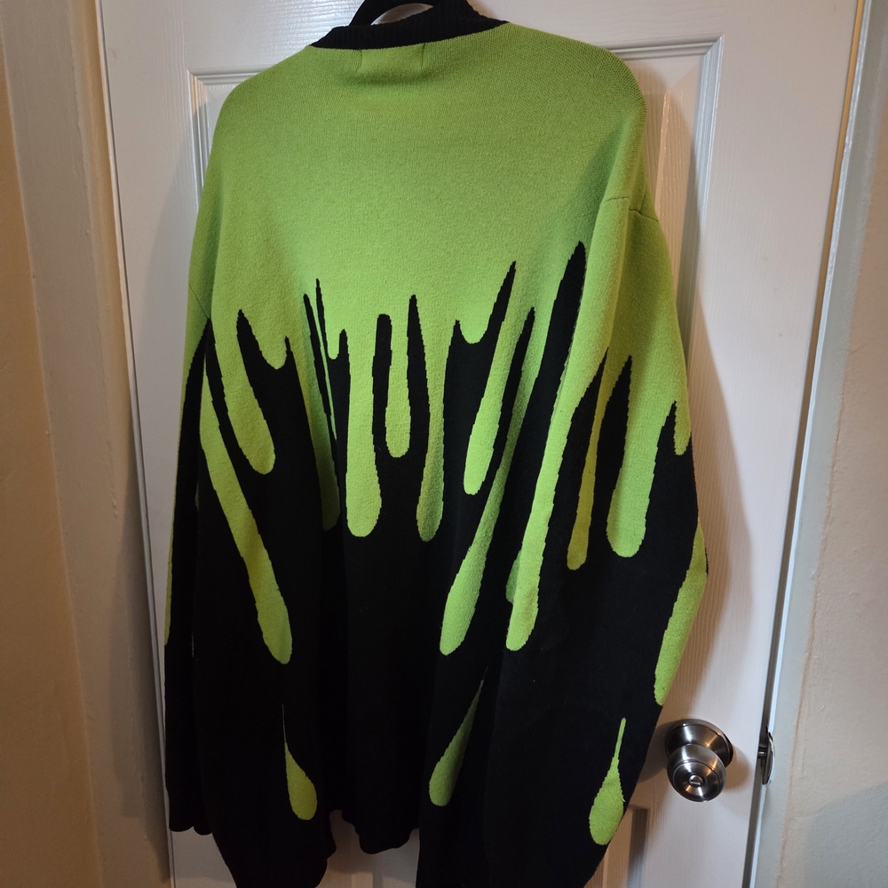 Foxblood Green Slime Cardigan